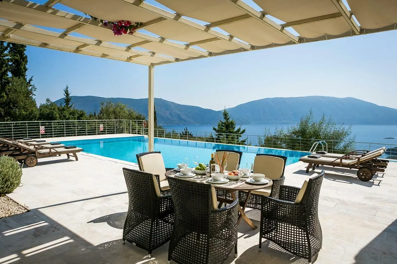 Aloni Villa - Contemporary Villa With Private Pool & Sea Views, Fiskardo Matsoukáta Řecko